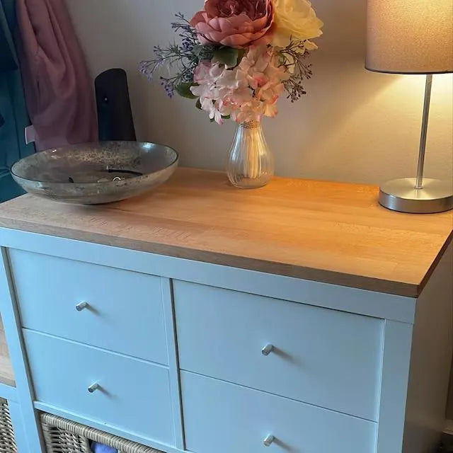 IKEA KALLAX 2-Cube Long Top Cover — Beech 18mm — Oiled