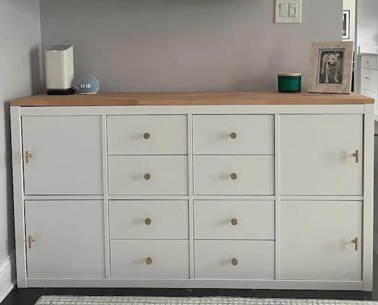 IKEA KALLAX 4-Cube Long Top Cover — Beech 18mm — Oiled