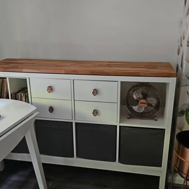 IKEA KALLAX 4-Cube Long Top Cover — Beech 18mm — Oiled