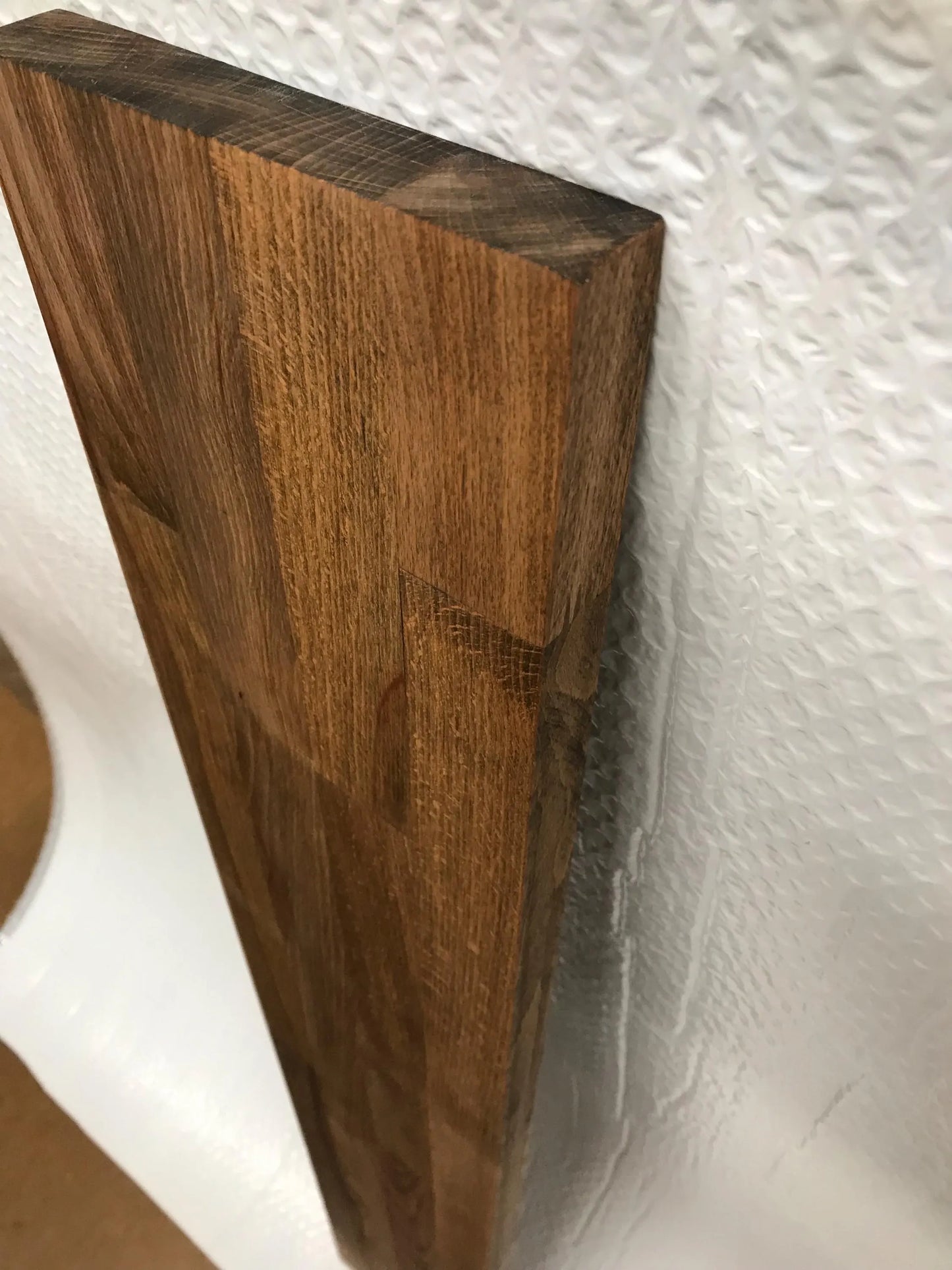 IKEA TRONES 2-Unit Wide Top Cover — Beech 18mm — Walnut Colour Oiled
