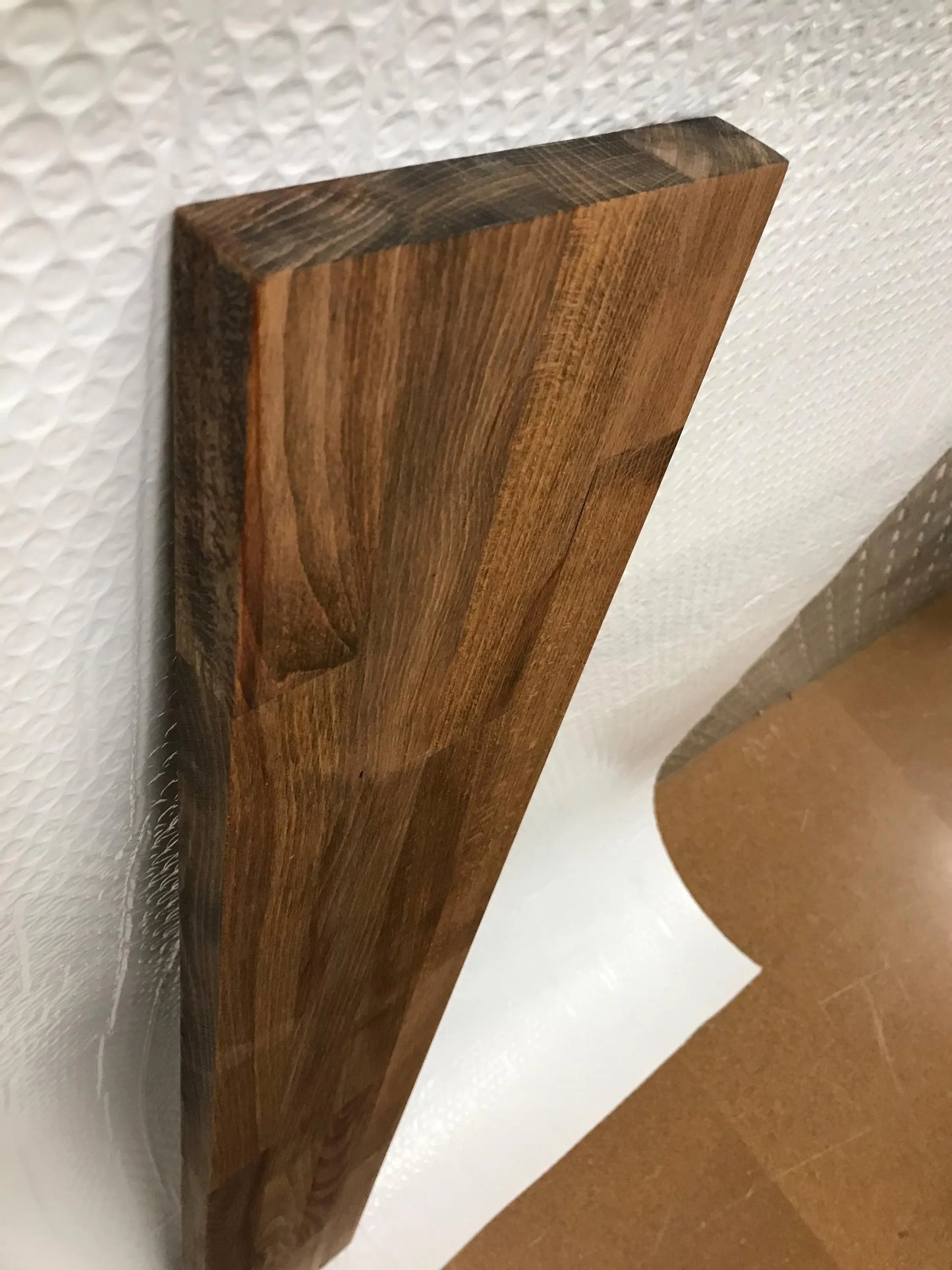 IKEA TRONES 2-Unit Wide Top Cover — Beech 18mm — Walnut Colour Oiled