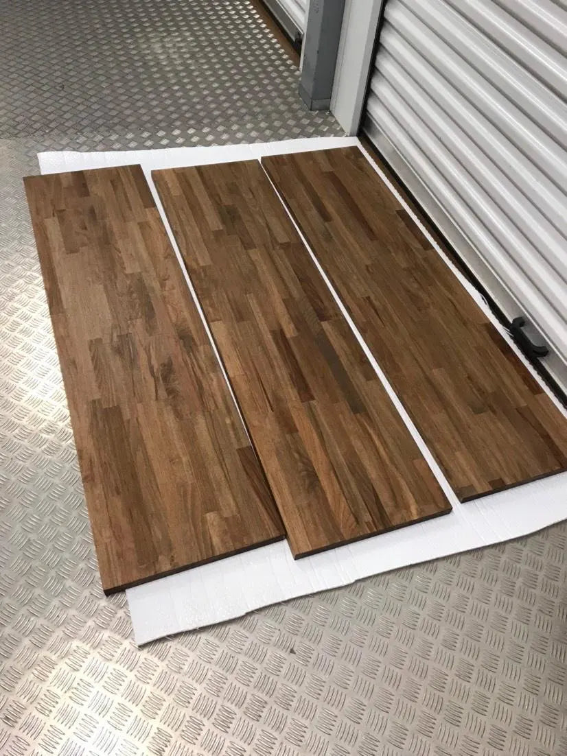 IKEA KALLAX 2-Cube Long Top Cover — Beech 18mm — Walnut Colour Oiled