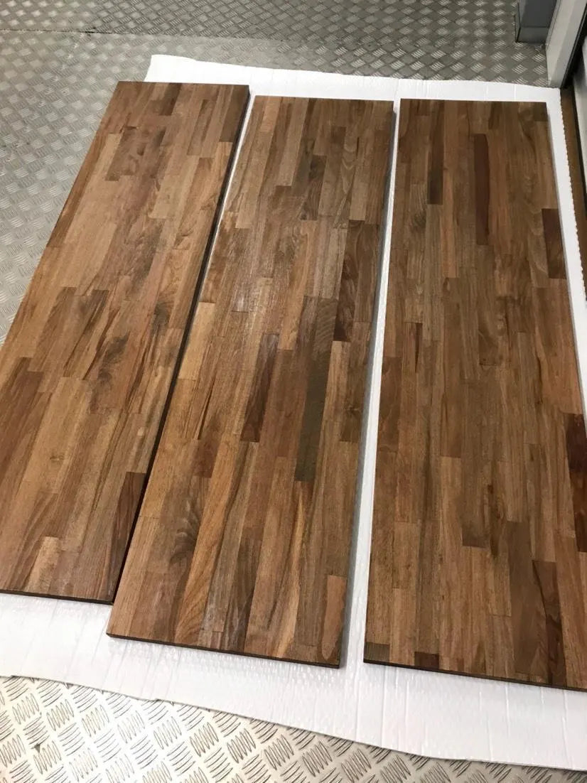 IKEA KALLAX 2-Cube Long Top Cover — Beech 18mm — Walnut Colour Oiled