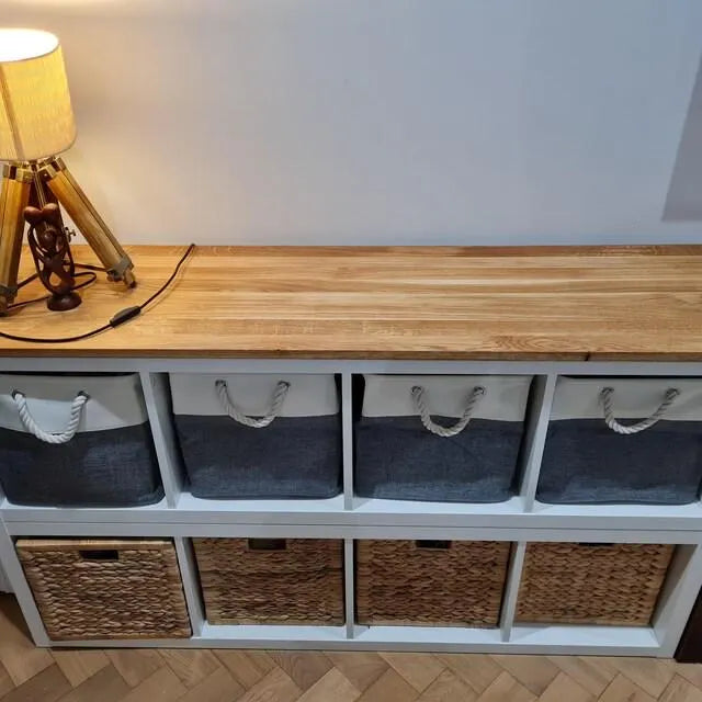 IKEA KALLAX 3-Cube Long Top Cover — Oak 18mm — Oiled
