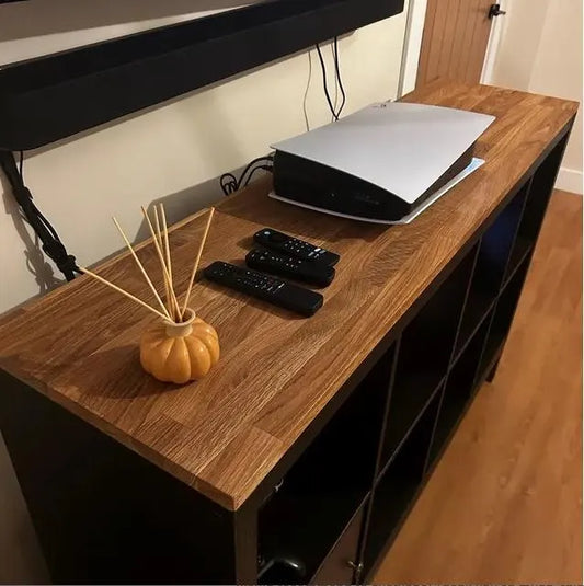 IKEA KALLAX 3-Cube Long Top Cover — Oak 22mm — Oiled