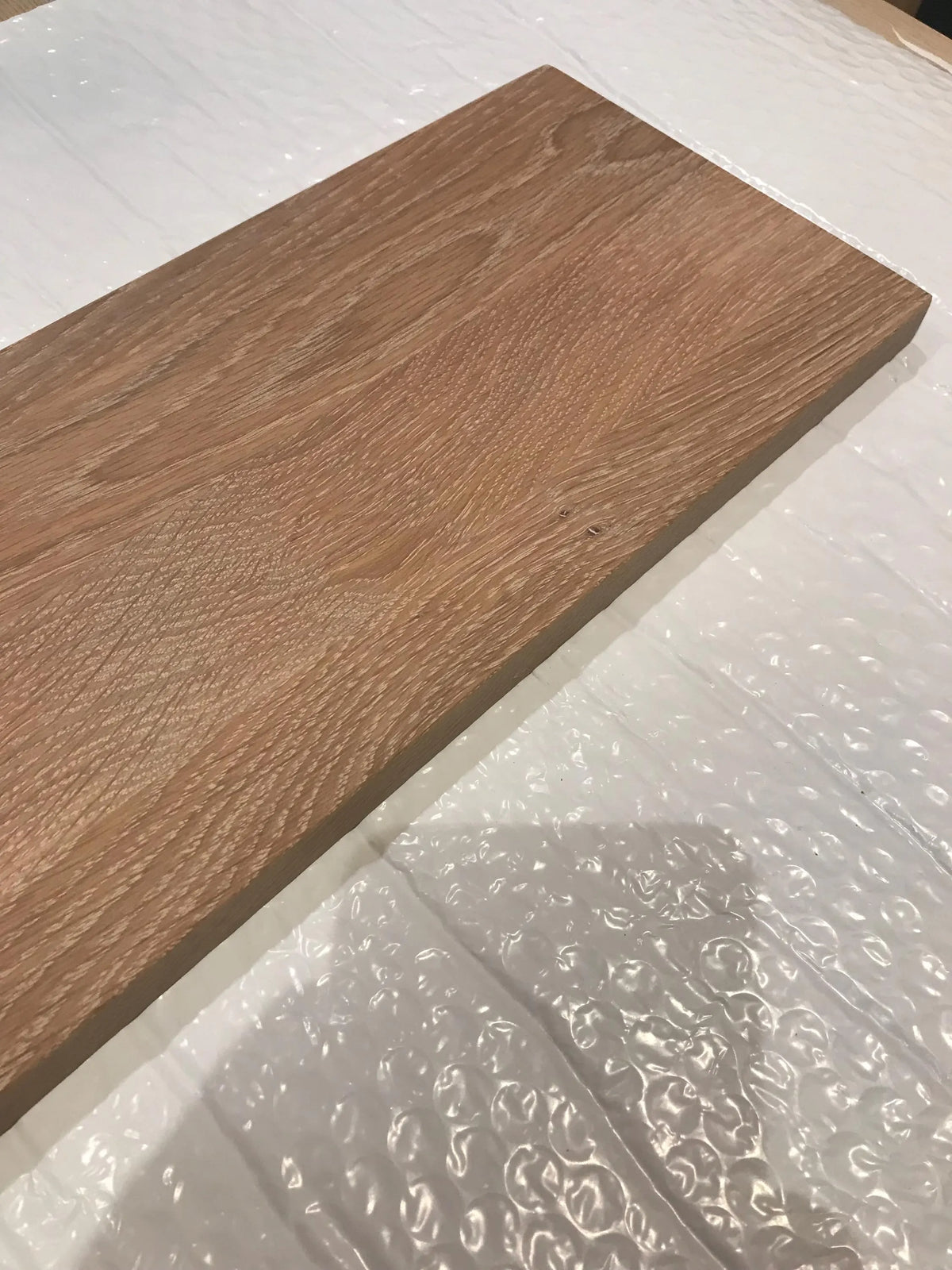 IKEA TRONES 2-Unit Wide Top Cover — Oak 22mm — White Oiled