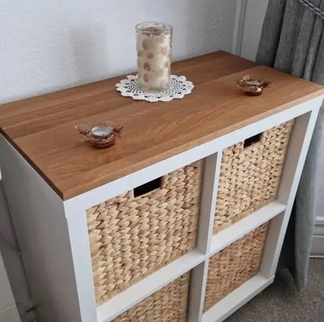 IKEA KALLAX 2-Cube Long Top Cover — Oak 18mm — Oiled