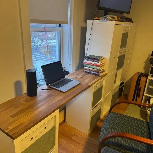 IKEA KALLAX 4-Cube Long Top Cover — Oak 22mm — Oiled
