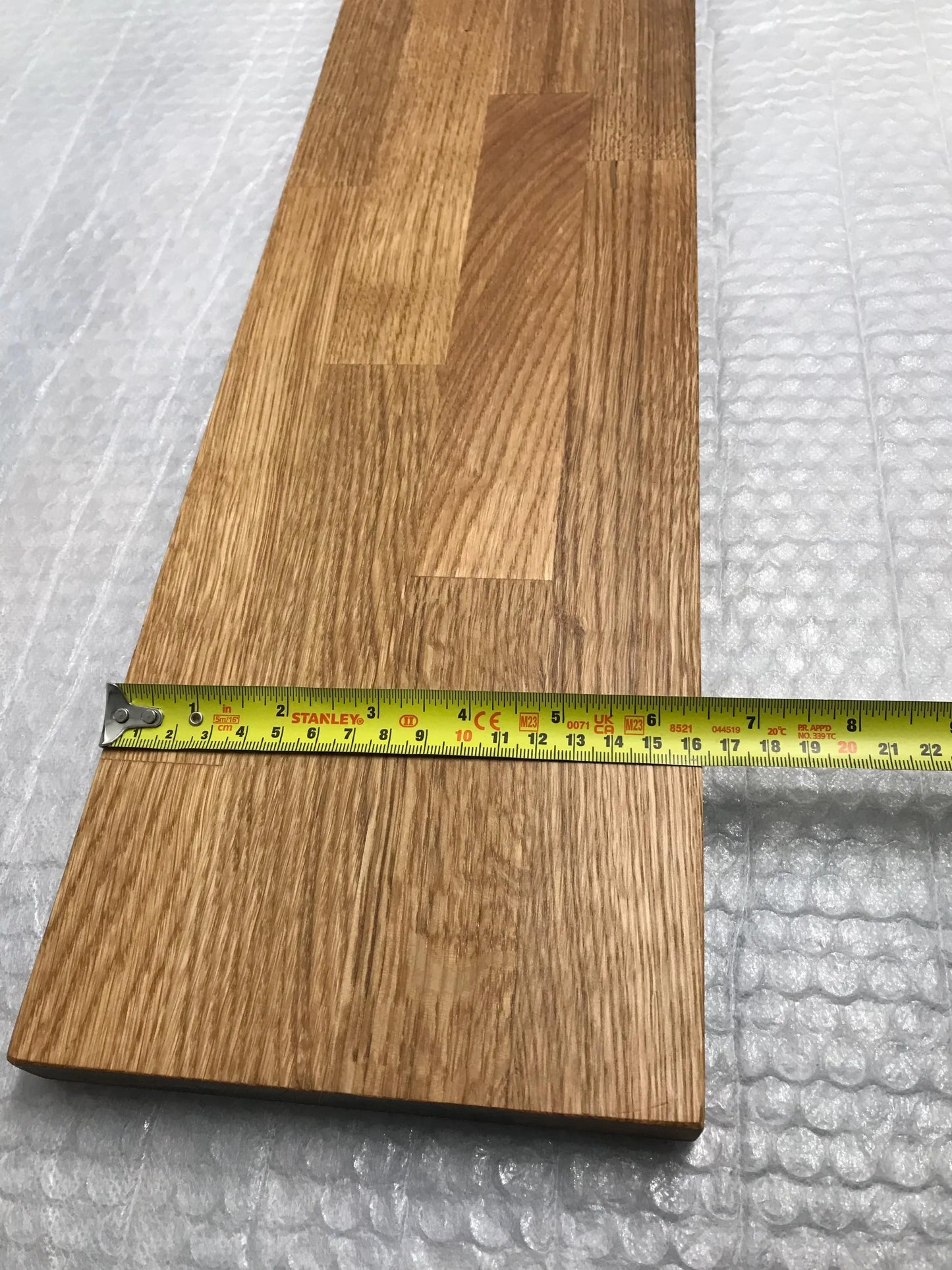 IKEA TRONES 3-Unit Wide Top Cover — Oak 22mm — Oiled