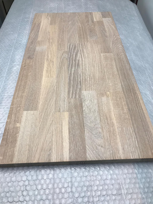 IKEA KALLAX 2-Cube Long Top Cover — Oak 22mm — White Oiled